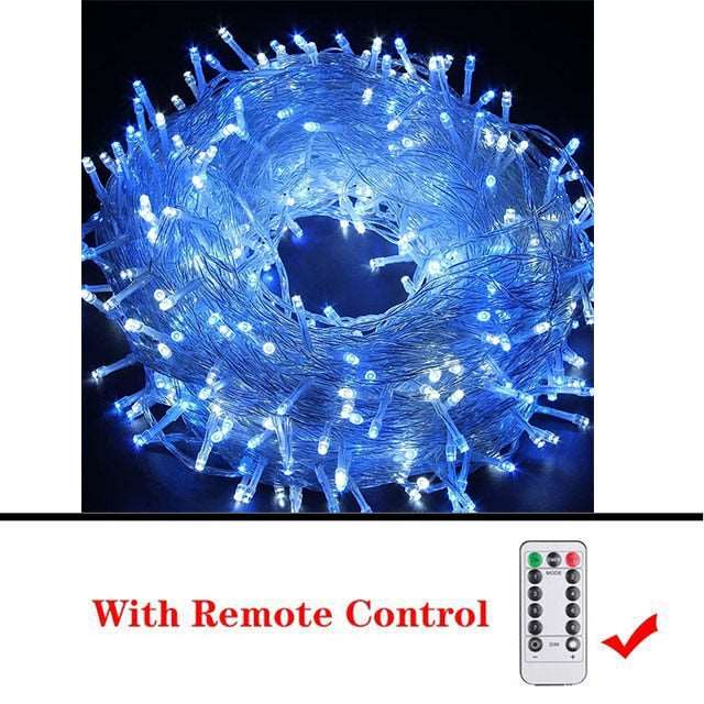 2022 Christmas Lights 5M-100M Led String Fairy Lights Outdoor Holiday Garden Decoration