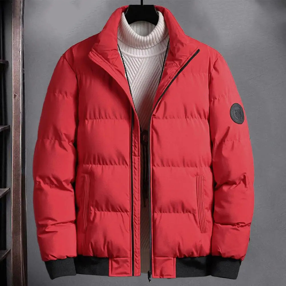 Stand Collar Parka Jacket Men Autumn Winter Cotton Padded Jackets Trending New Puffer Jacket