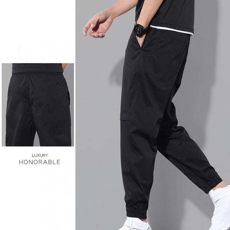 Men's Sport Running Pants With Zipper Pockets Soccer Training Trousers  for men