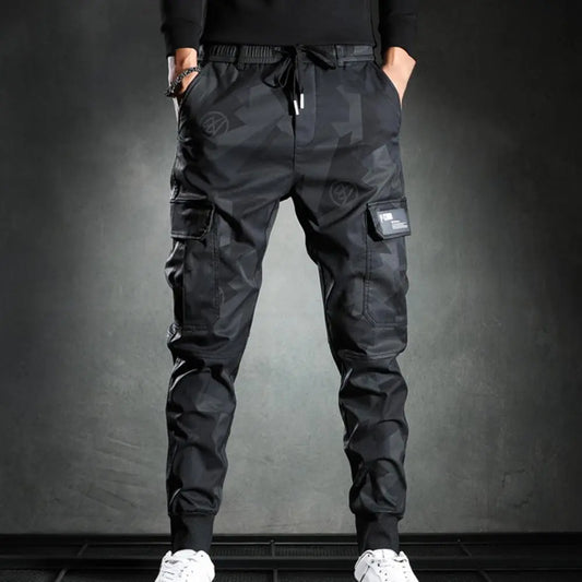 Men's Casual Pants Streetwear Camouflage Quick Dry Sweatpants  Trend Korean Harem Pants