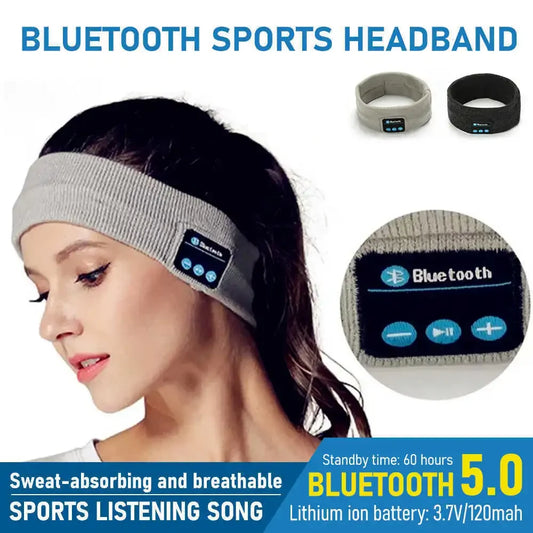 Wireless Bluetooth Earphone Sleeping Running Headband Stereo Earphones Sports Headset