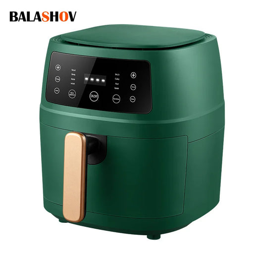 1. 5L Smart Electric Air Fryer, 360° Baking LED Touchscreen, Oil-Free, EU Plug