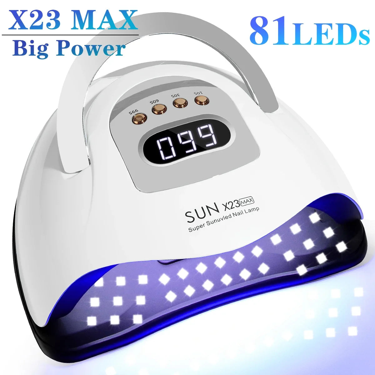 Big Power 380W UV Gel Nail Dryer with LED Light and 4 Timer Settings