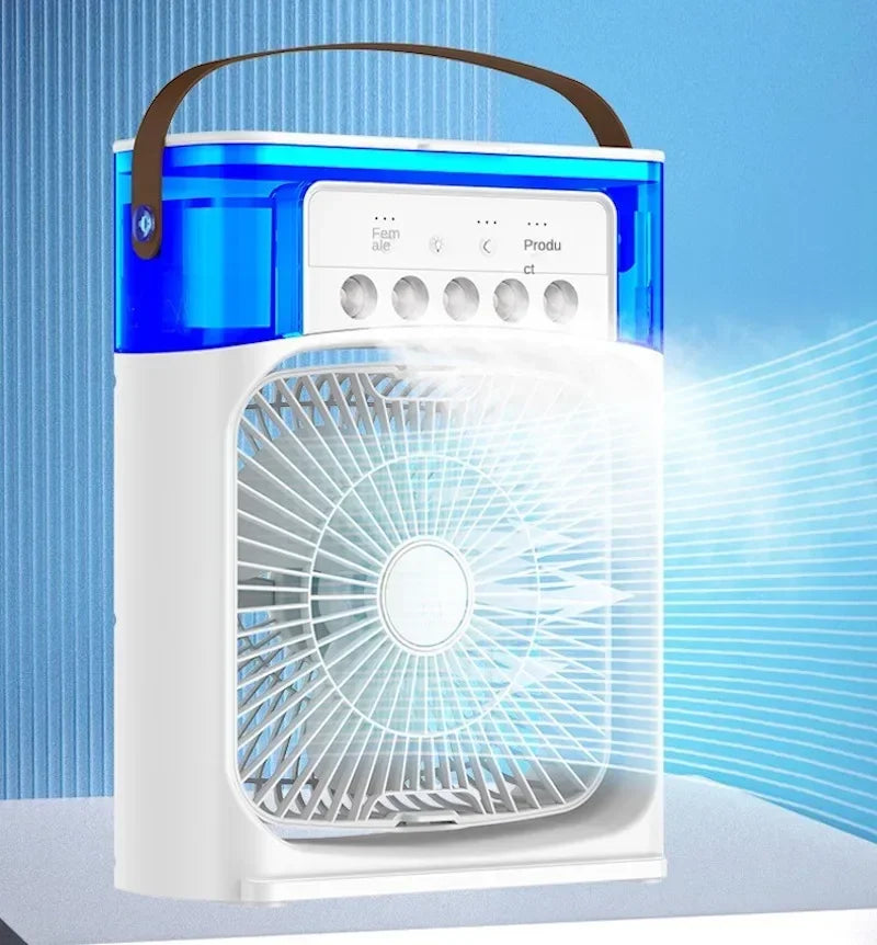 Portable Humidifier/Conditioner Portable Air cooler Adjustable to 3 Speed Fan