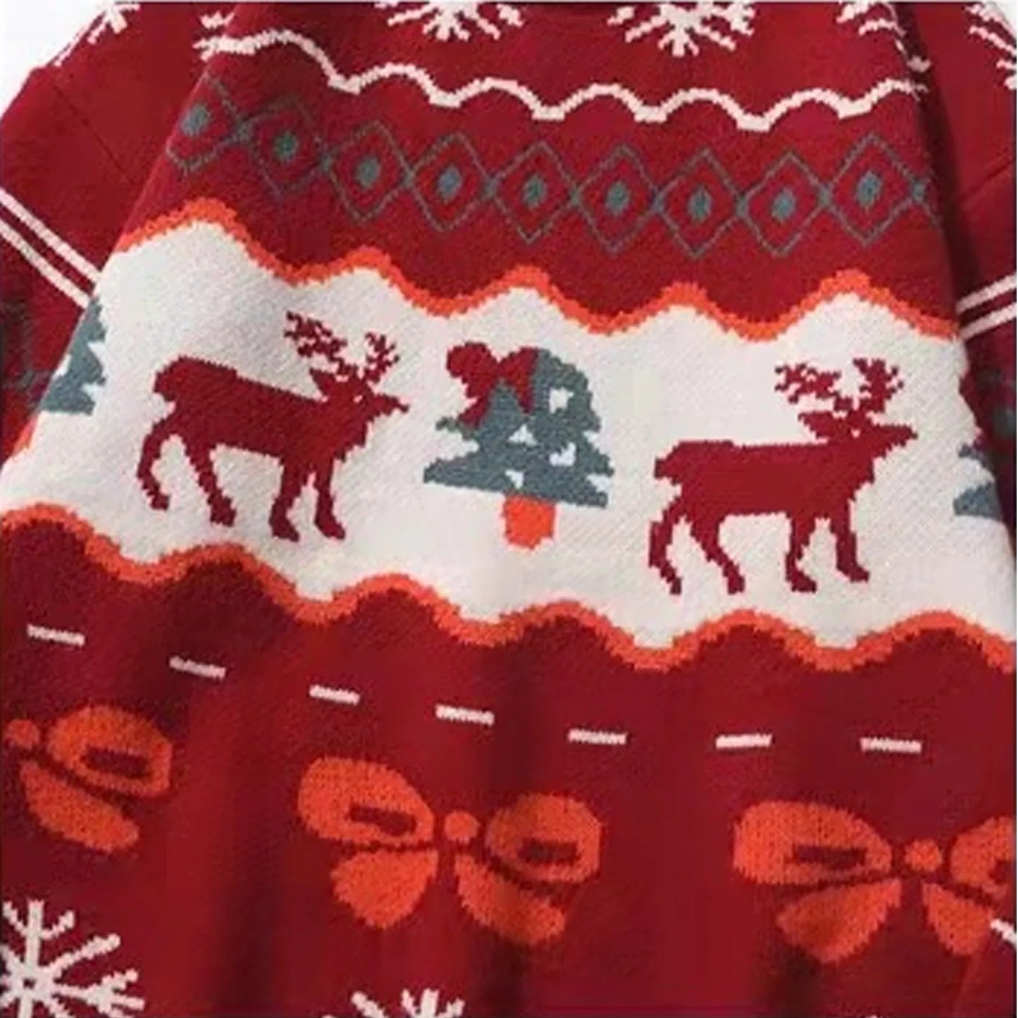 Vintage Christmas Fawn Sweater