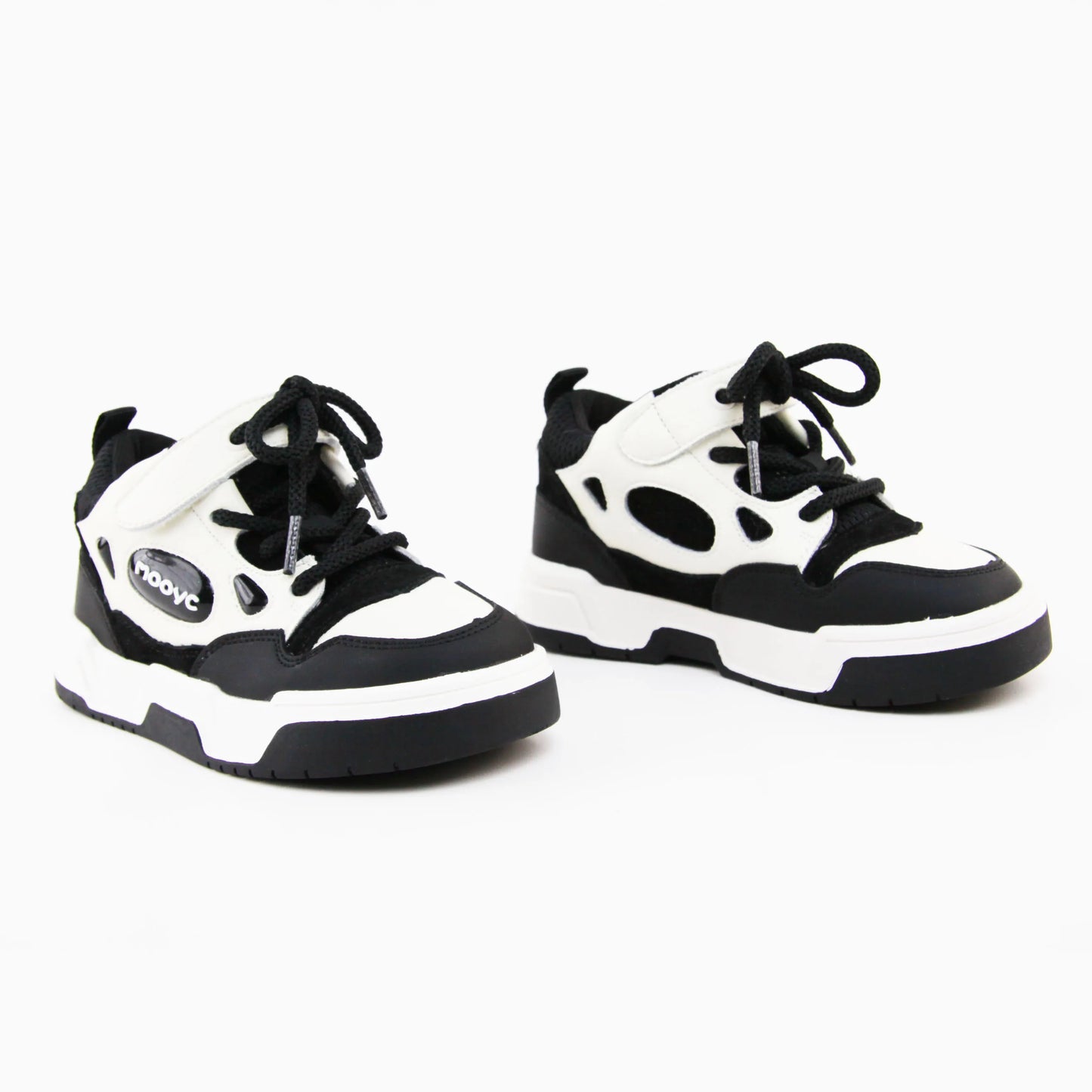 High-grade leather casual shoes lace-up comfortable round head non-slip sole sneaker