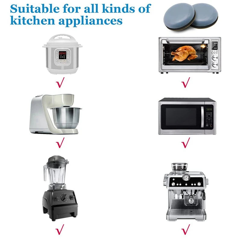 Kitchen Appliance Sliders For Counter, Adhesive,  Sliding Tray Compatible With Most Coffee Makers, Air Fryers