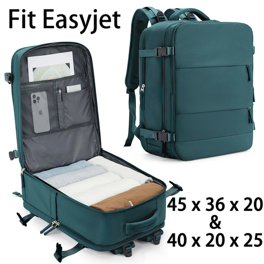 Easyjet 45x36x20 Cabin Bag, Ryanair 40x20x25 Carry-On Travel Backpack, Laptop Backpack