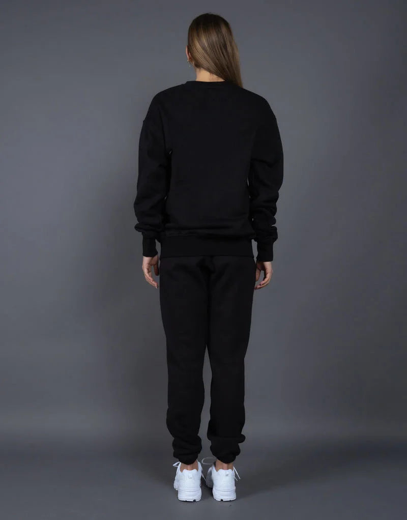 Autumn winter plush and thick suit sweater two-piece tracksuit Man/woman loose leisure sports wear