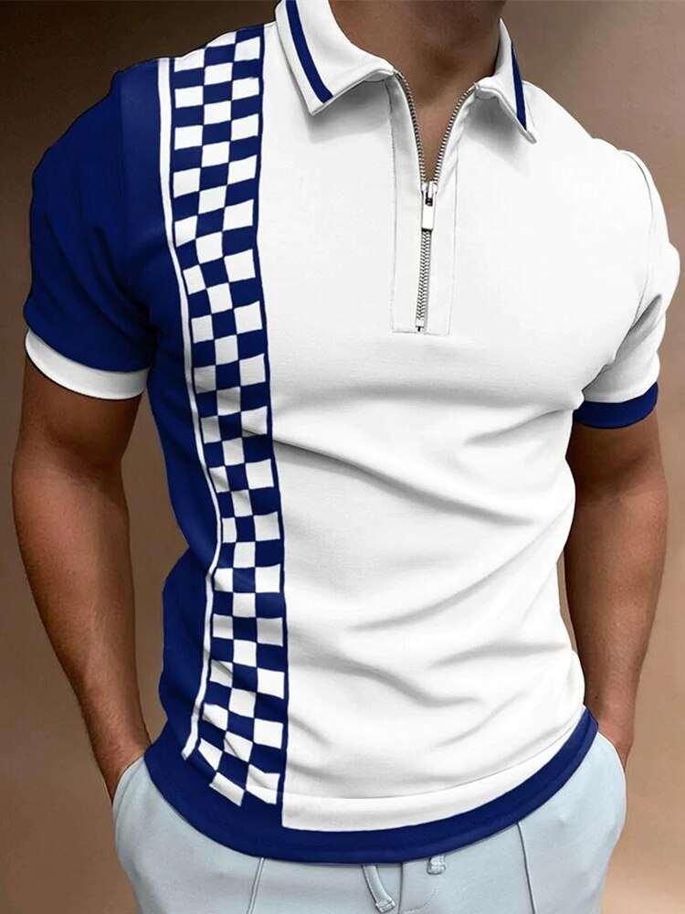 2022 New Summer Men's Short Sleeve Polo Shirt for Men