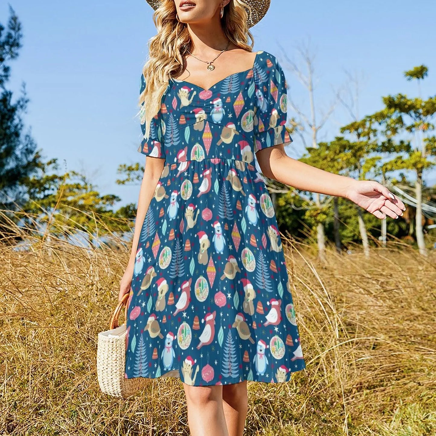 Australian Christmas Dress Sleeveless Australian Christmas Dress for Summer Parties DMI Store Australian Christmas Dress Sleeveless Australian Christmas Dress for Summer Parties DMI Store