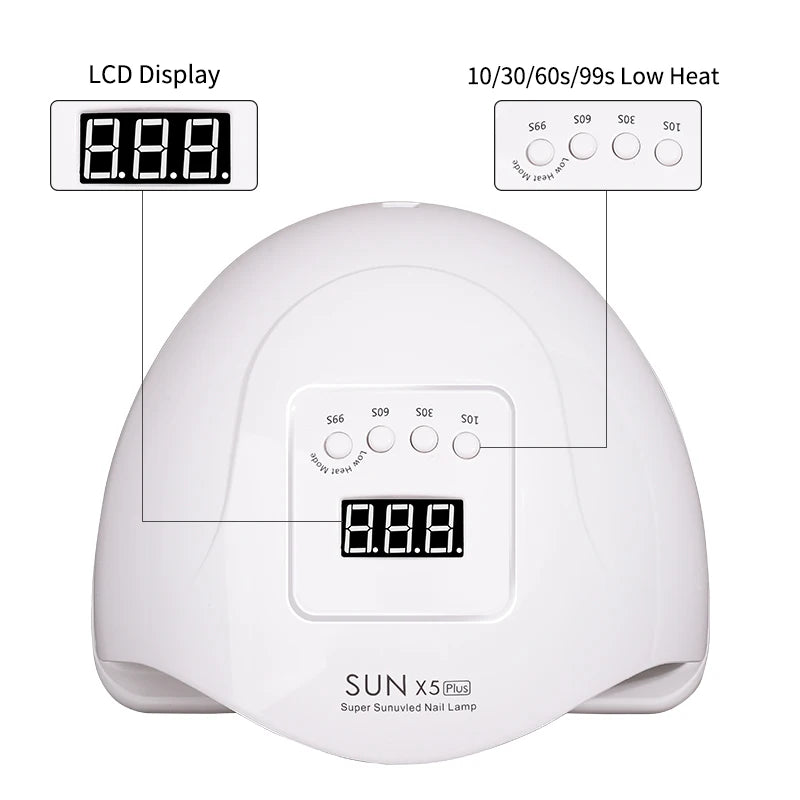 Professional UV Nail Dryer Lamp for Gel Polish with 36 LEDs