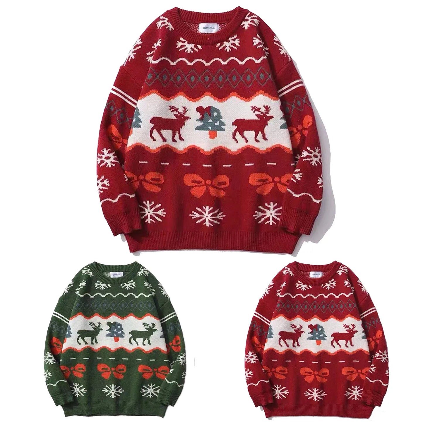 Vintage Christmas Fawn Sweater