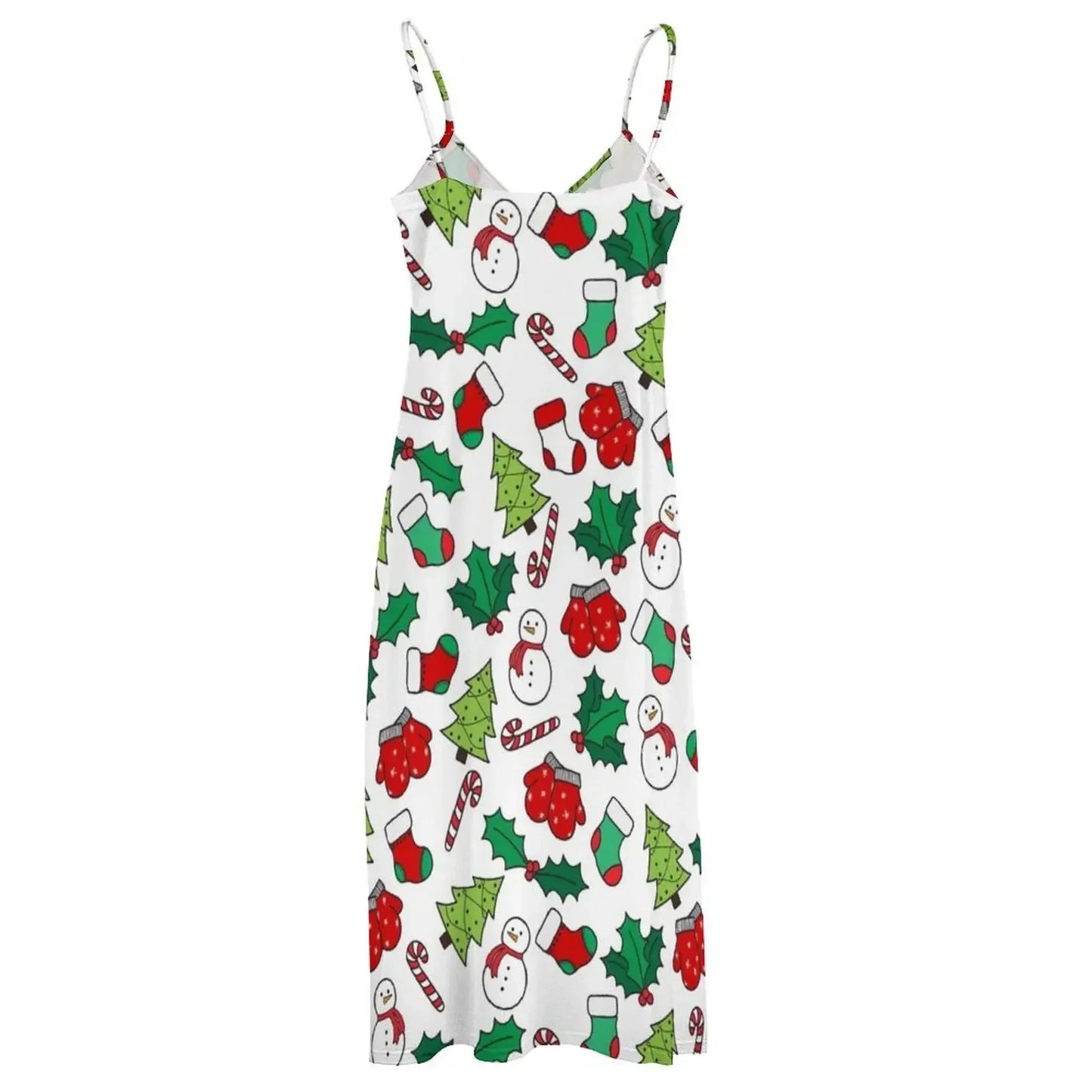 Christmas Mood Elegant Sleeveless Dress