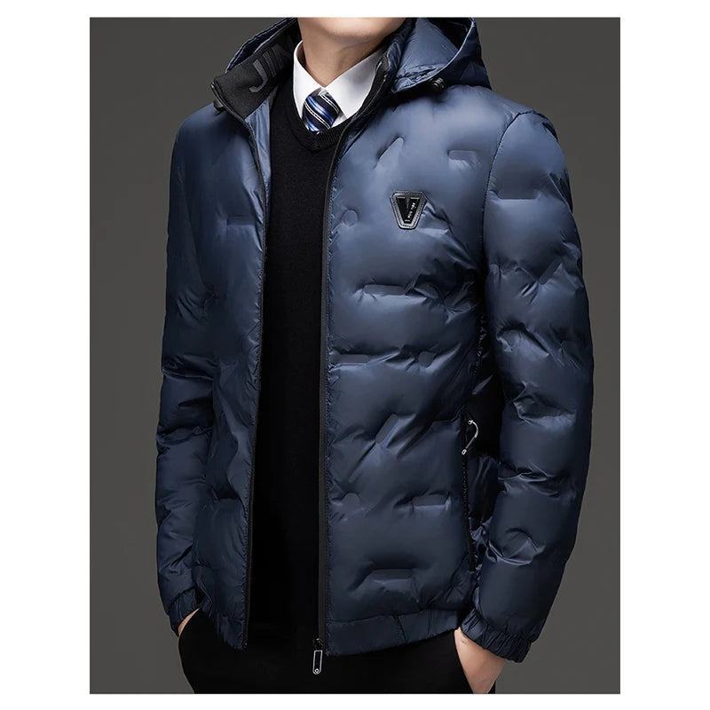 Men’s Hooded Cotton Jacket – Fashionable, Wind-Resistant Winter Parka for Ultimate Comfort