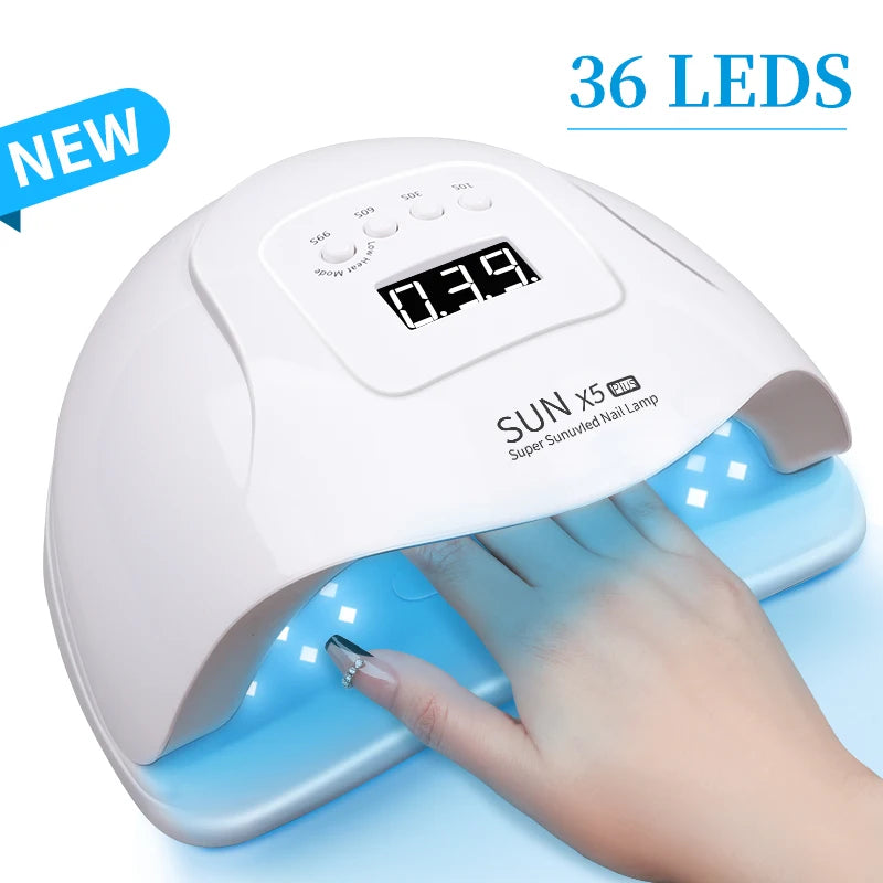 Professional UV Nail Dryer Lamp for Gel Polish with 36 LEDs