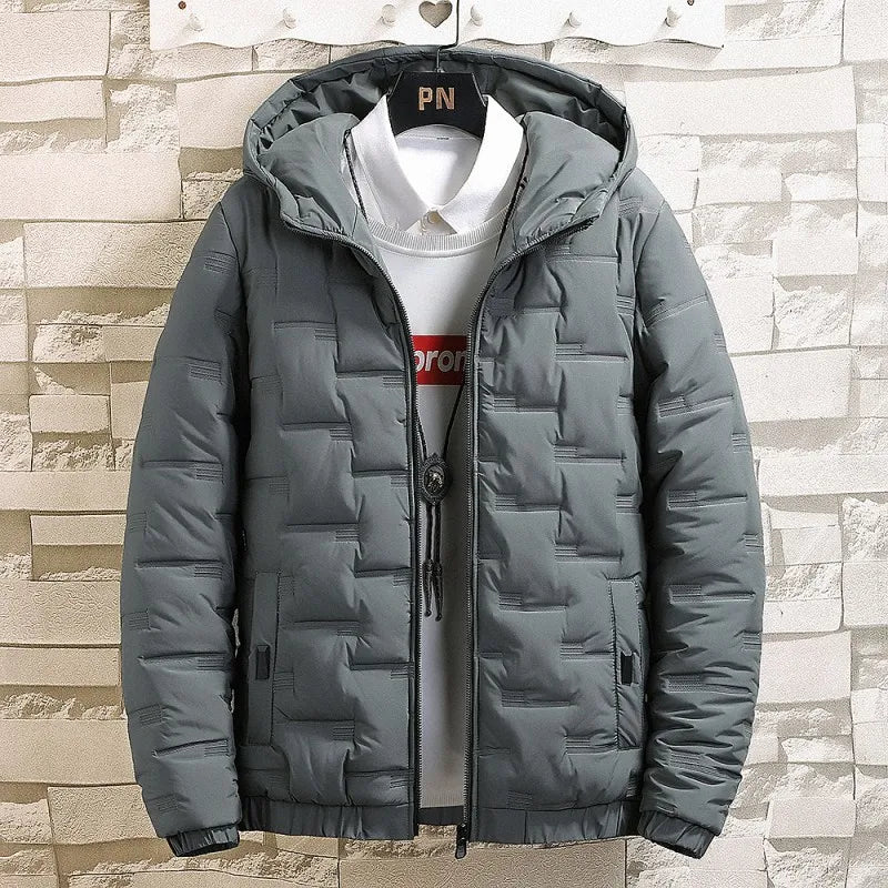 Cotton Padded Jacket Autumn Winter  Casual Clothing Plus Size Hooded Thick Warm Parkas Coat For Men