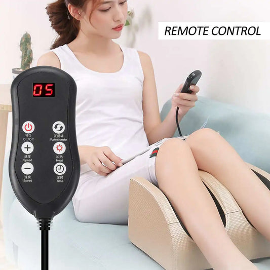 Electric Foot Massager with Infrared Heating & Deep Kneading