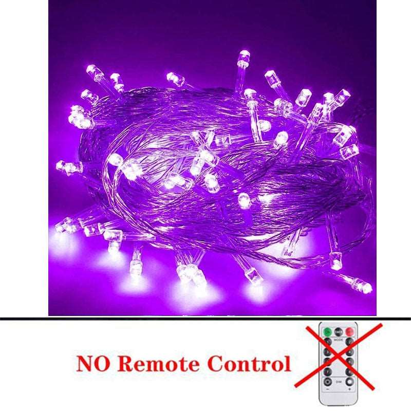 2022 Christmas Lights 5M-100M Led String Fairy Lights Outdoor Holiday Garden Decoration