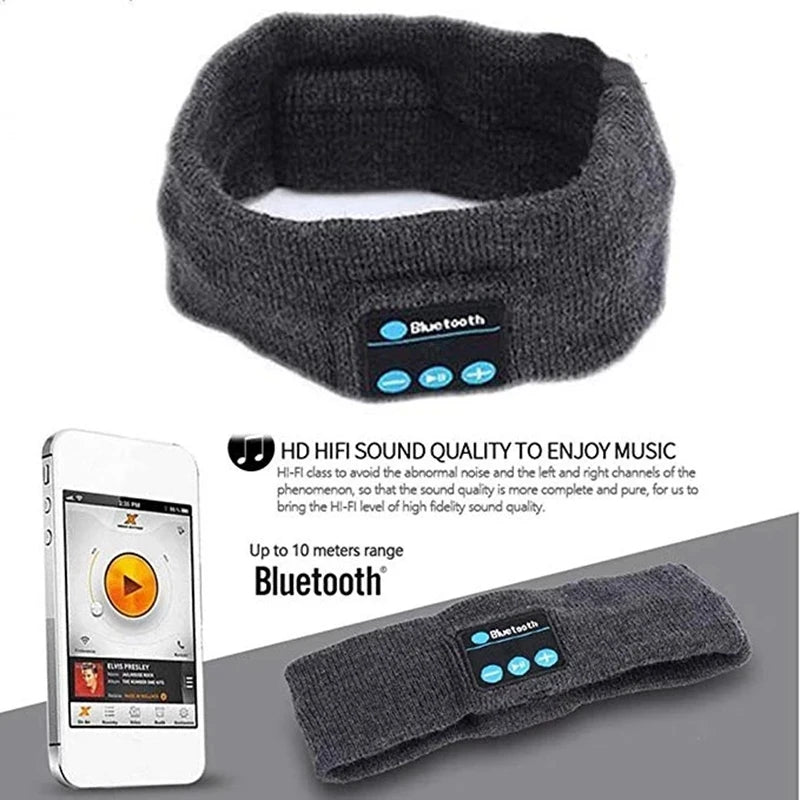 Wireless Bluetooth Earphone Sleeping Running Headband Stereo Earphones Sports Headset