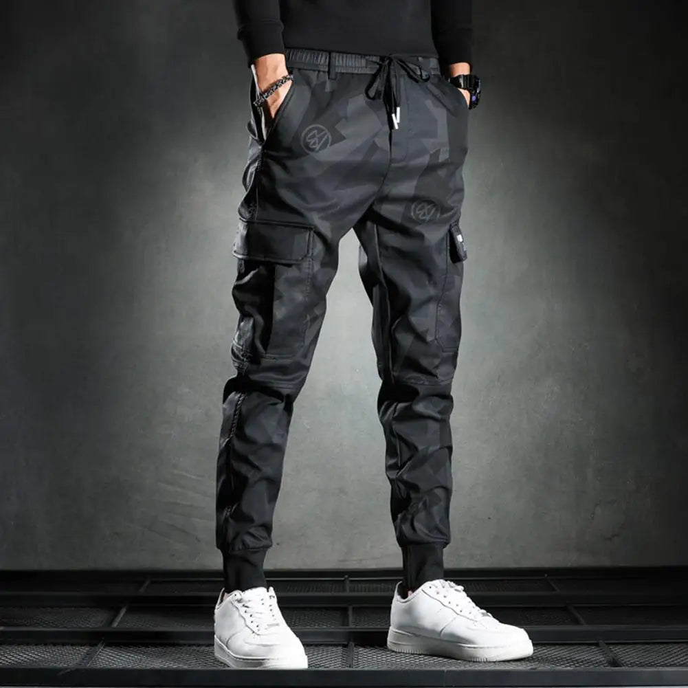 Men's Casual Pants Streetwear Camouflage Quick Dry Sweatpants  Trend Korean Harem Pants