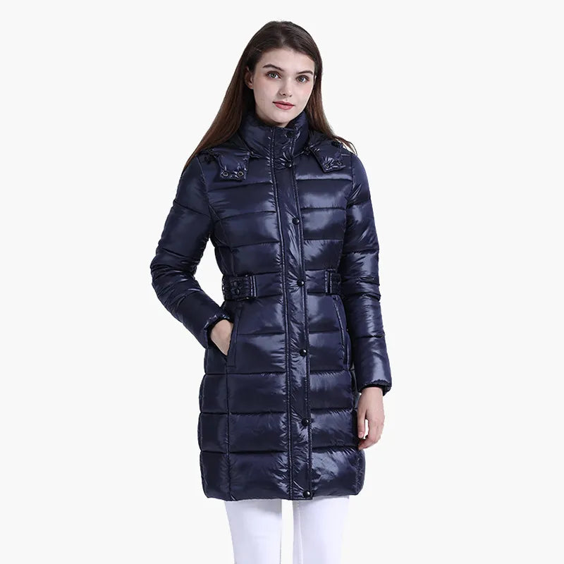 Winter Long Parkas Hooded Thick Windproof Warm Puffer Jackets For Women