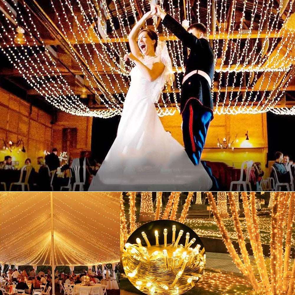 2022 Christmas Lights 5M-100M Led String Fairy Lights Outdoor Holiday Garden Decoration