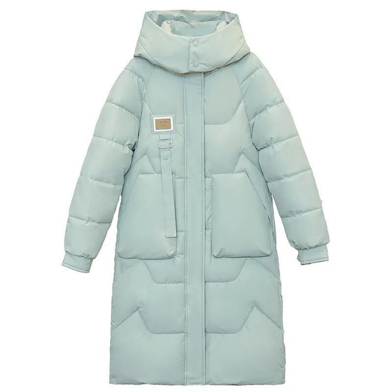 Women's Winter Parkas Coat Thick Down Cotton  Loose Long Cotton Hooded  Jacket for Women