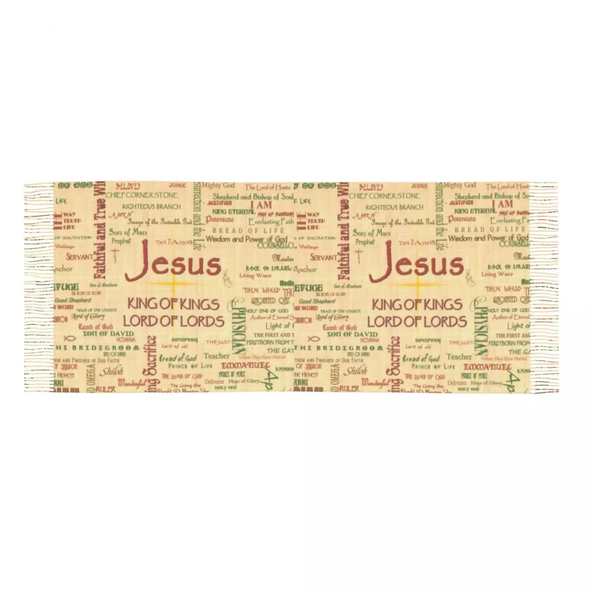 Jesus Biblical References Tassel Scarf Women Soft Religious Christian Divine Mercy Shawls Wraps Ladies Winter Fall Scarves