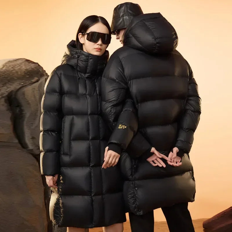 Versatile Waterproof Winter Luxury Brand Women's Men's Puffer Coat Fluffy Thick Warm Down Jacket