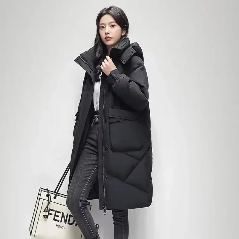 Winter Women’s Hooded Puffer Coat – Thick Warm Parka with Casual Style