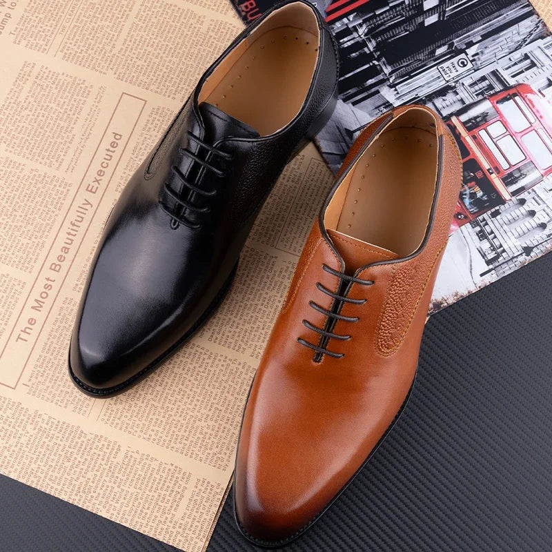 High Quality Genuine Leather Handmade Oxford  Shoes Formal Men