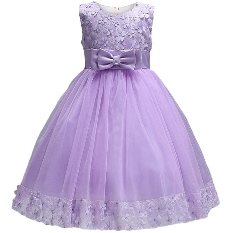 Girl's wedding party dresses for birthday kids costume evening ball dress