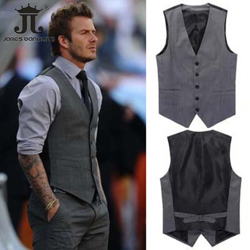 High-quality  Cotton Men's Fashion Design Suit High-end Men's Business Casual Suit Vest