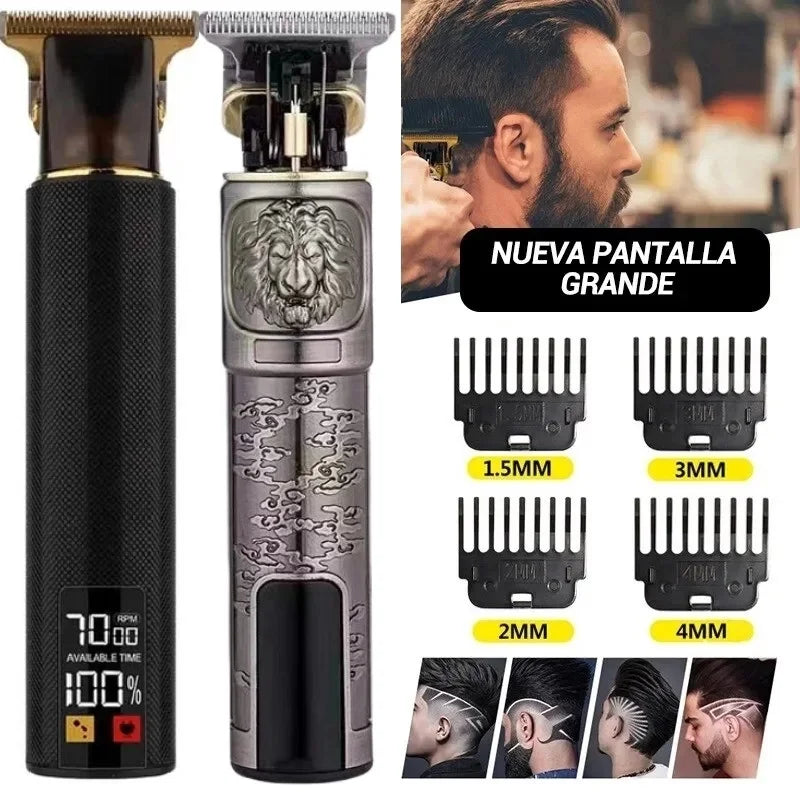 Vintage T9 Electric Hair Cutting with LCD display HairTrimmer For Men