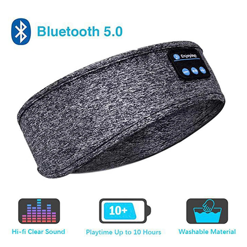 Bluetooth-compatible 5.0 Wireless Stereo Headset Sleep  Eye Mask Sport Headband