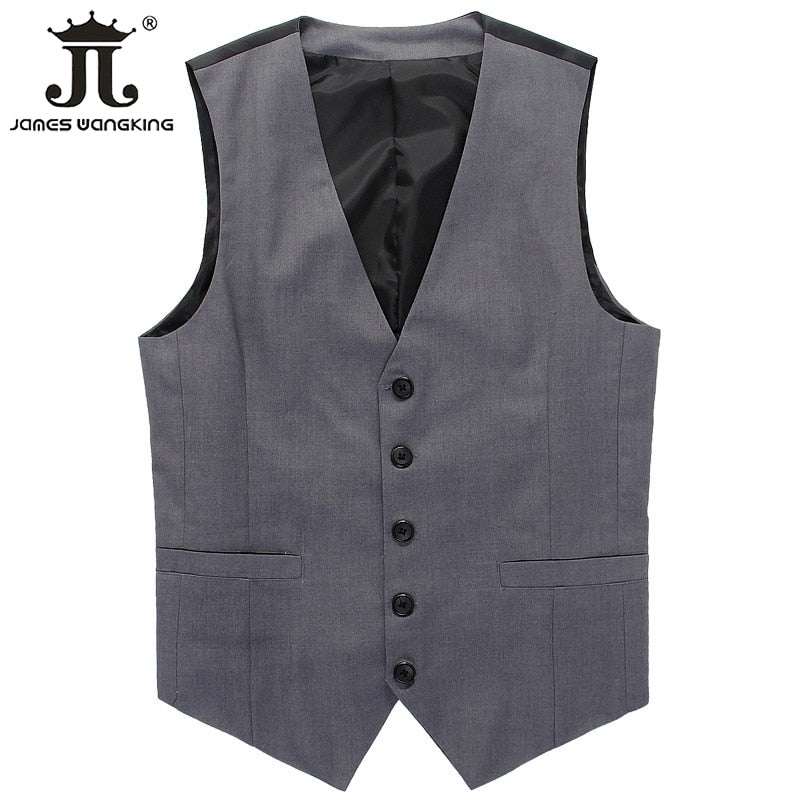 High-quality  Cotton Men's Fashion Design Suit High-end Men's Business Casual Suit Vest