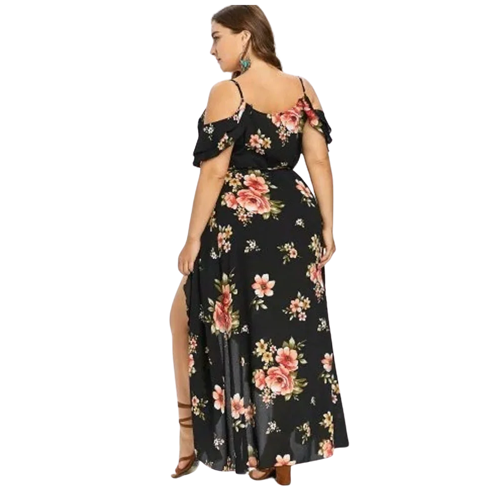 Plus Size Floral Summer Floral Dress for Women