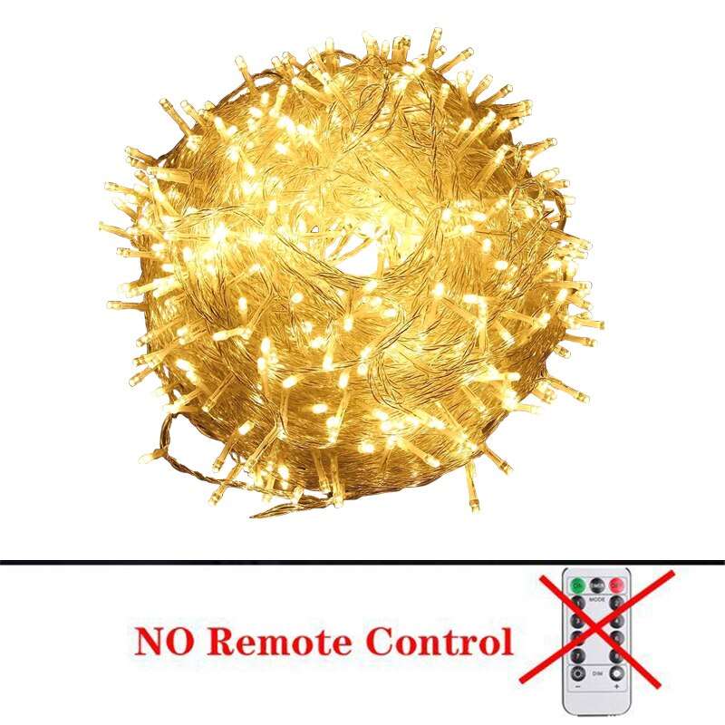 2022 Christmas Lights 5M-100M Led String Fairy Lights Outdoor Holiday Garden Decoration