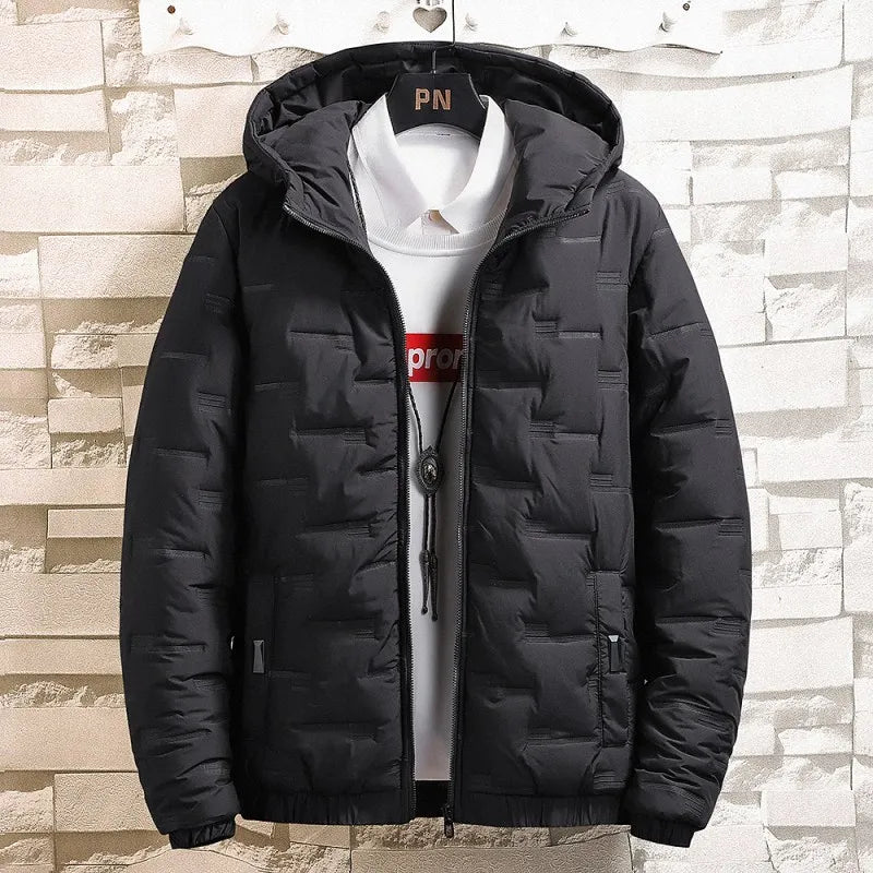 Cotton Padded Jacket Autumn Winter  Casual Clothing Plus Size Hooded Thick Warm Parkas Coat For Men