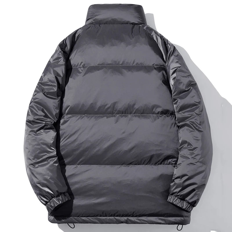 Men’s Padded Jacket – Oversized Winter Puffer with White Duck Down