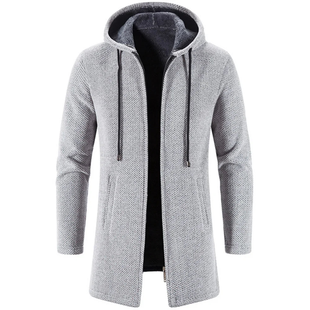 Autumn And Winter Cashmere Men's Cardigan Sweater Coat Windbreaker