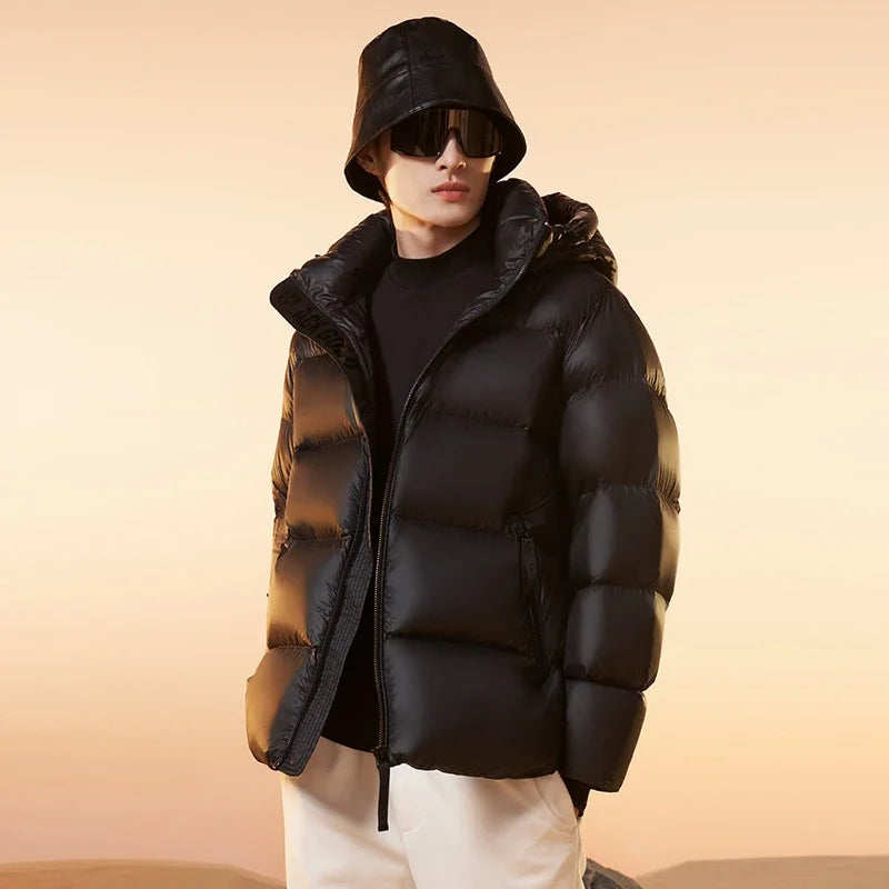 Versatile Waterproof Winter Luxury Brand Women's Men's Puffer Coat Fluffy Thick Warm Down Jacket