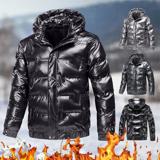 KANCOOLD Shiny Winter Puffer Jacket