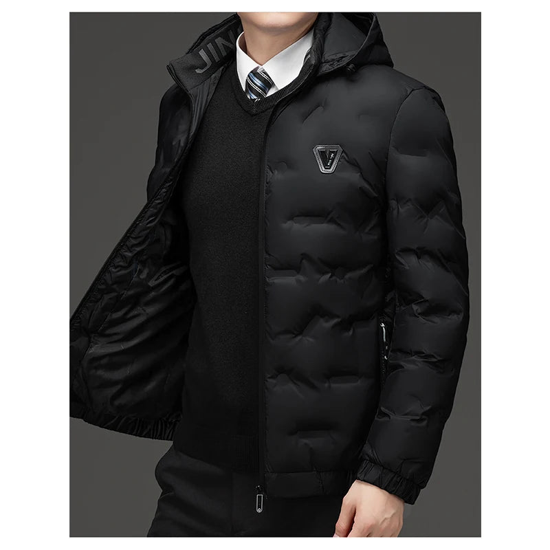 Men’s Hooded Cotton Jacket – Fashionable, Wind-Resistant Winter Parka for Ultimate Comfort