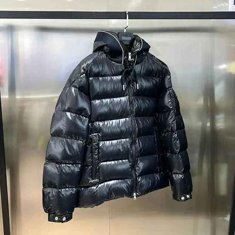 New Autumn and Winter Short Down Jacket Classic Solid Color Zipper Jacket for Men