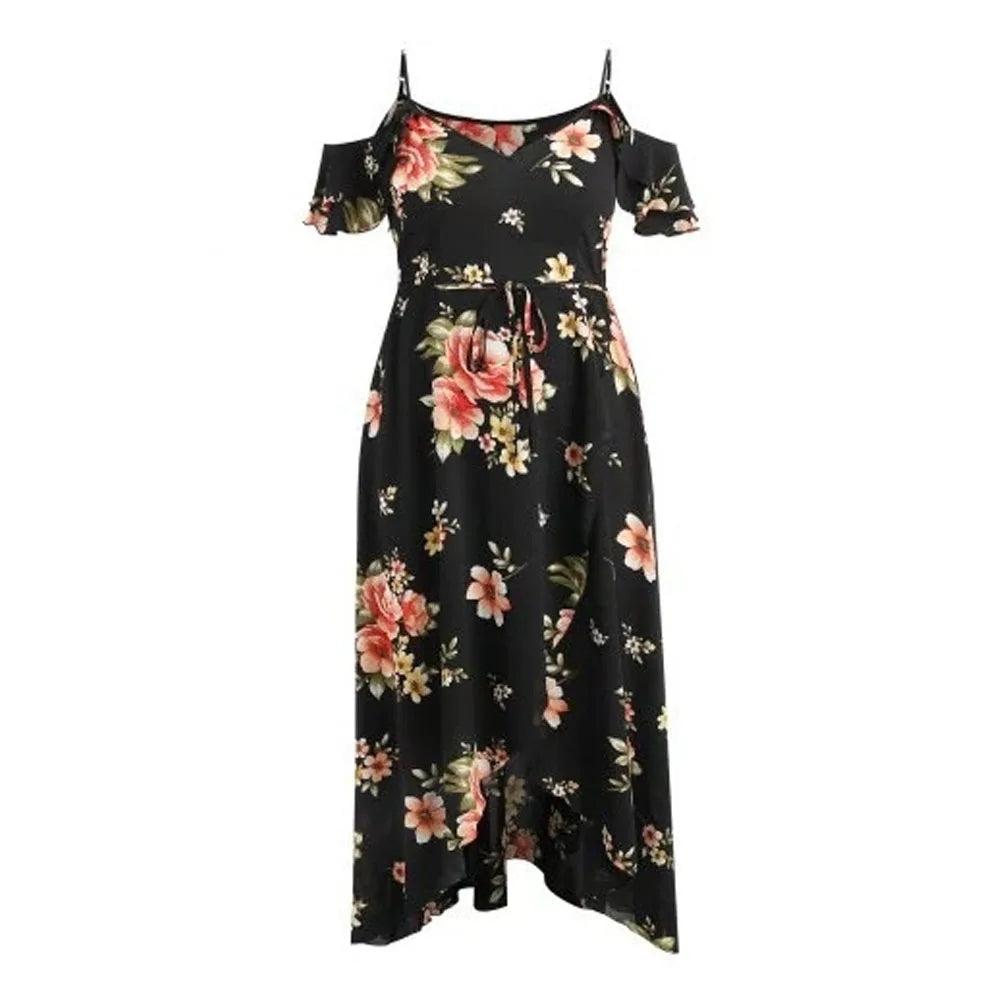 Plus Size Floral Summer Floral Dress for Women