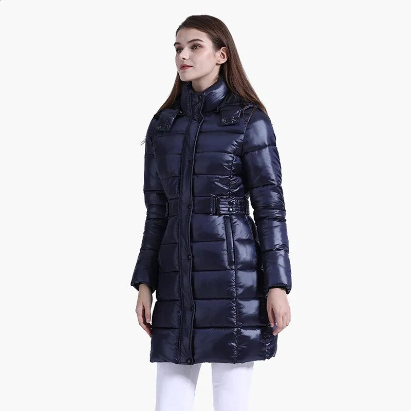 Winter Long Parkas Hooded Thick Windproof Warm Puffer Jackets For Women