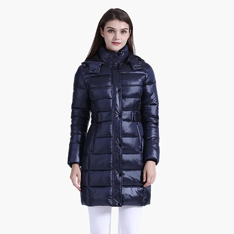 Winter Long Parkas Hooded Thick Windproof Warm Puffer Jackets For Women