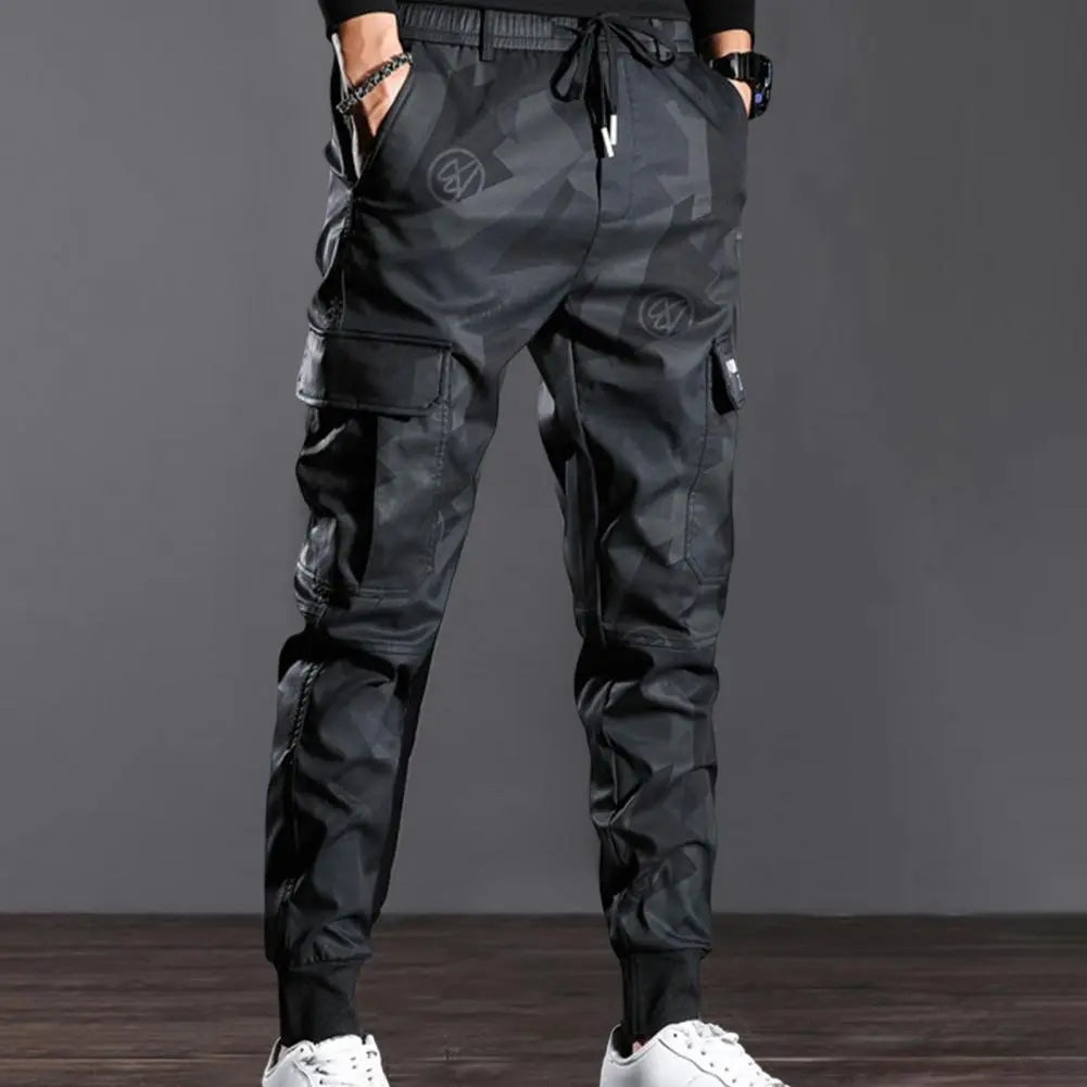 Men's Casual Pants Streetwear Camouflage Quick Dry Sweatpants  Trend Korean Harem Pants